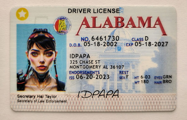 Alabama Fake Dirvers Licence