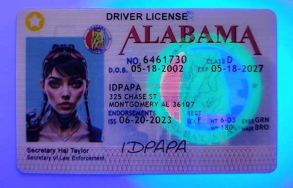 Alabama Fake Dirvers Licence