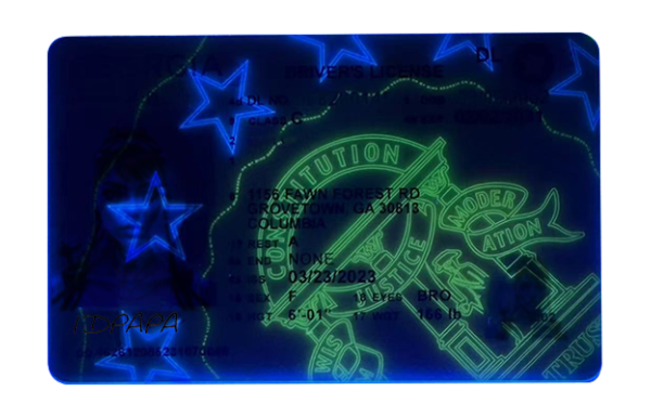 Georgia Fake id front side