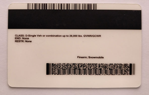 Minnesota Fake id front side