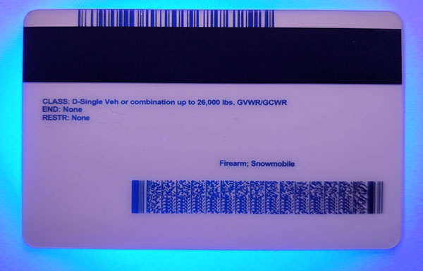 Minnesota Fake id front side