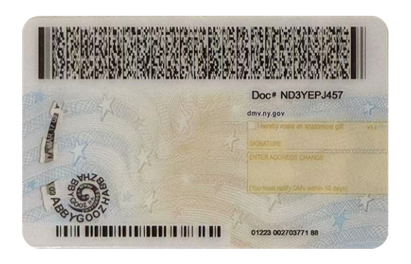 2025 New York Scannable ID