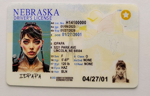 Nebraska Fake Dirvers Licence