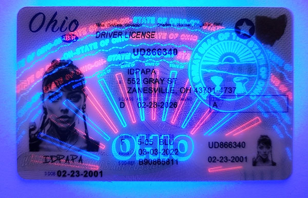 Ohio Fake Dirvers Licence