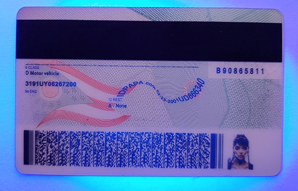 Ohio Fake id front side