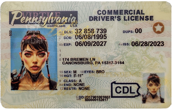 Pennsylvania Novelty CDL