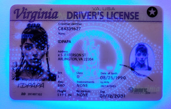 Virginia Fake Dirvers Licence